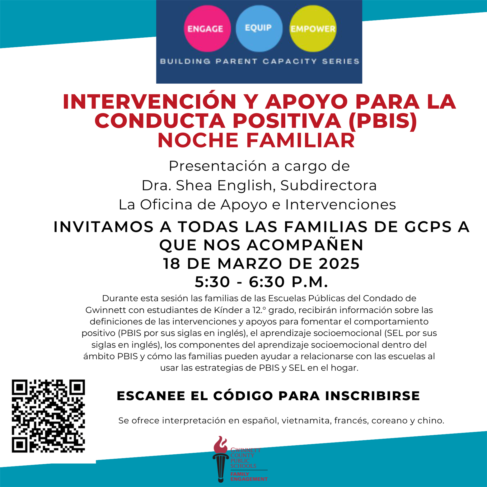 Spanish PBIS Family Night